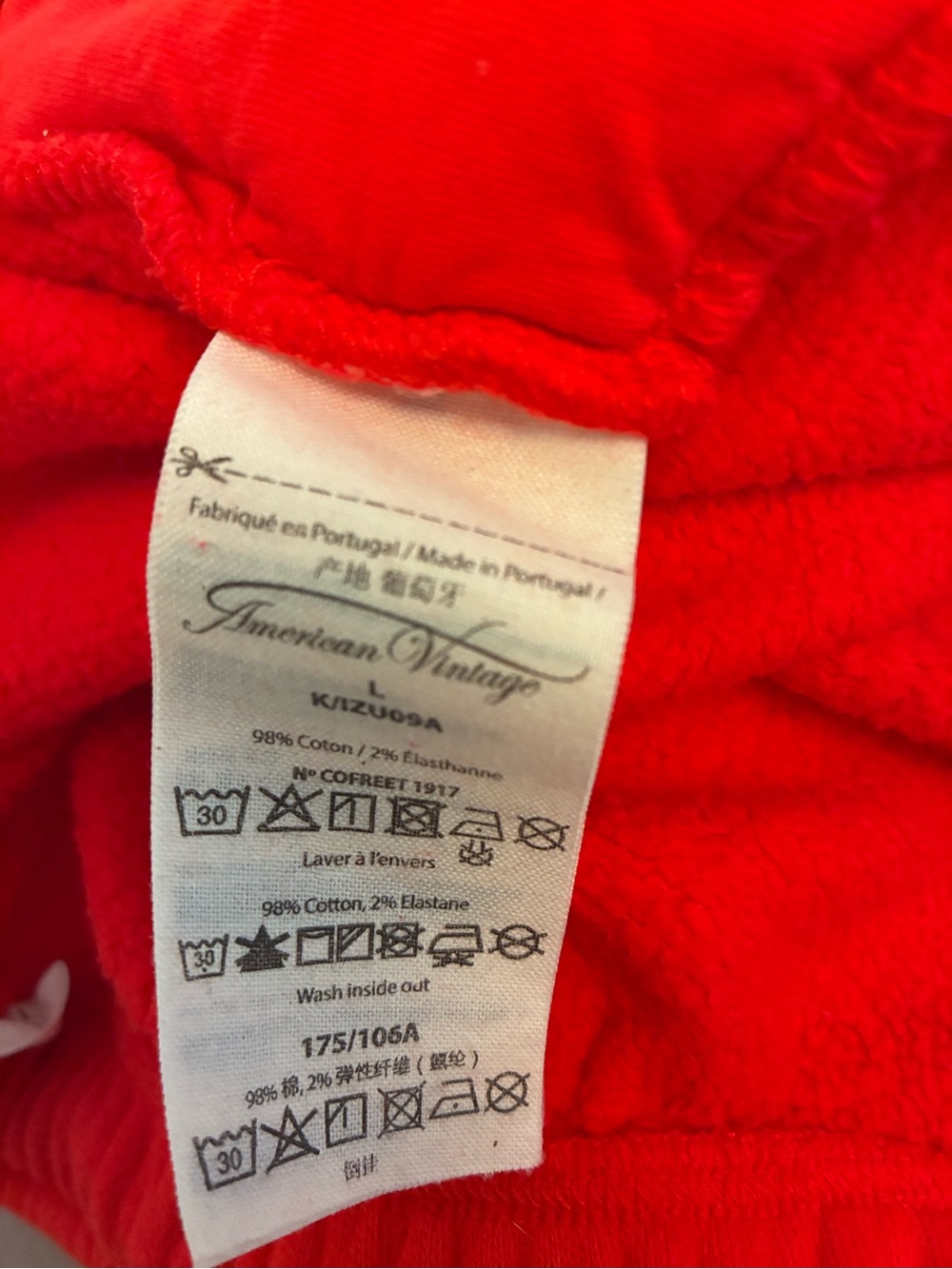 American Vintage Izubird Strawberry Red Shorts - Picture 5 of 5